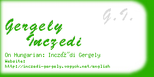 gergely inczedi business card